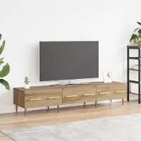 Prolenta Maison Exclusive - Meubles TV, dimensions 150 x 36 x 30 cm, en panneaux de particules imitation chêne massif
