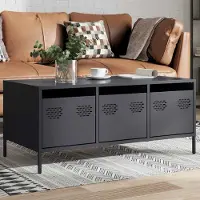 Prolenta Maison Exclusive - Table basse anthracite 101,5x50x43,5 cm Acier laminé à froid