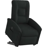 Syfax Fauteuil inclinable noir tissu