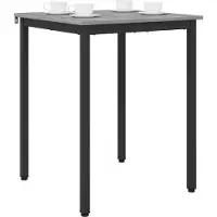 Syfax Table de salle à manger / Table de repas 60 x 60 x 75 cm MÉTAL