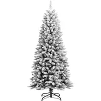 vidaXL Sapin de Noël artificiel enneigé 150 cm PVC&PE