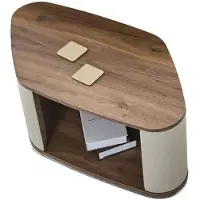Xl Moebel Gmbh Table basse design avec étagère Table en bois Espace de rangement Bureau Meubles de bureau