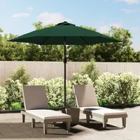 Syfax Parasol vert 3 m mât en acier
