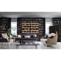 AEA Salon moderne Canapé rembourré 3 places Fauteuil design 3pcs