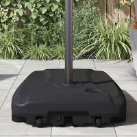 Prolenta Maison Exclusive - Support pour parasol noir