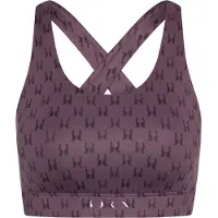 Born Living Yoga Monogram Medium-high Support Sports Top Violet S Femme