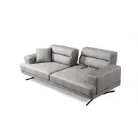 AEA Ensemble De Canapés 3+1+1 Sièges Fauteuils Cuir Rembourrage Design Assise