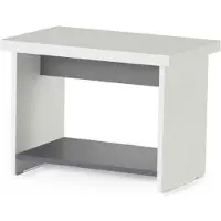 Xl Moebel Gmbh Bureau blanc Table basse Bureau able rectangulaire en bois