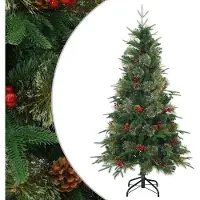 Syfax Sapin de Noël Artificiel à Branches Articulées Vert 120 cm