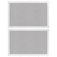 vidaXL Stabli Möbel Tente de réception Parois latérales set de 2 pièces Mesh blanc et noir - Pavillons & Tentes de réception CC9374934