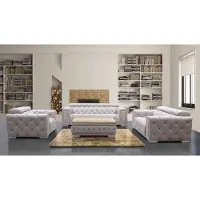 AEA Chesterfield Design Canapé 3 places Canapé en cuir Siège Rembourré Canapés