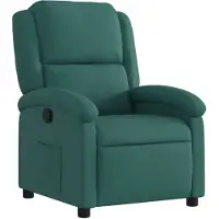 Syfax Fauteuil inclinable Vert foncé Tissu