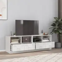 Prolenta Maison Exclusive - Meubles TV 2 pièces Blanc 67x39x44 cm Acier