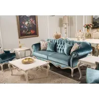 AEA Canapé Design Canapé 3 places Coussin Canapés 3 places Chambre Meubles Luxe Canapés Tissu