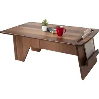 Xl Moebel Gmbh Table basse élégante avec compartiment de rangement pour tous les intérieurs, de forme rectangulaire