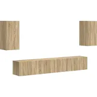 Syfax Ensemble meuble TV 5 pcs Chêne Sonoma Bois d'ingénierie