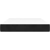 Syfax Matelas de lit à ressorts ensachés fermeté moyenne Noir 120x200x20 cm Velours