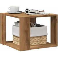 Prolenta Maison Exclusive - Table basse Chêne Artisan 40x40x30 cm Matériau dérivé du bois