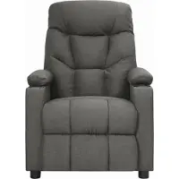 Syfax Fauteuil inclinable Gris foncé Tissu