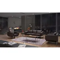 AEA Ensemble de canapés 3+1 places Design Canapés Coussins Canapé Similicuir Relax Moderne