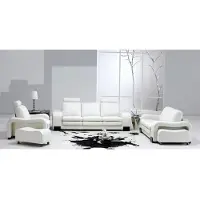 AEA Fauteuil de relaxation Fauteuil de télévision monoplace avec pouf similicuir Fauteuil de lecture TV