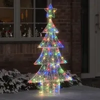 Prolenta Maison Exclusive - Sapin de Noël avec 160 LED multicolores, 150 cm, en acrylique