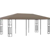 The Living Store Pavilion 6x3 m Tissu Taupe