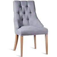 AEA Chesterfield Lehnstuhl Design Stuhl Stoff Stühle Polster Luxus Sessel Esszimmer