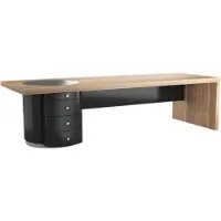AEA Table de travail moderne Noir Marron Meubles en bois de luxe Espace de travail Meubles