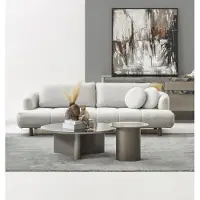 AEA Ensemble de salon moderne avec table basse 4 places et table d'appoint