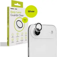 Mobile Origin Protège-objectifs Easy, argent - iPhone Air (1 pcs, Apple iPhone Air), Téléphone portable : film de protection, Argent, Transparent