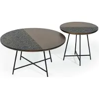 Xl Moebel Gmbh Table basse Moderne Table d'appoint Designer Table de salon Marron Table