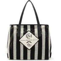 L.credi Sac bandoulière 'Rima ' noir / blanc cassé
