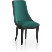 AEA Fauteuil vert 4x Luxe Classique Salle à manger Chaise Siège Moderne Bois Massif