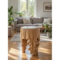 AEA Élégante table d'appoint en bois pour apporter une touche stylée à votre intérieur