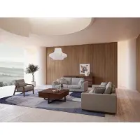 AEA Wohnzimmer Grau Sofagarnitur 2x Sofas Zweisitzer Design Sessel Luxus Einrichtung