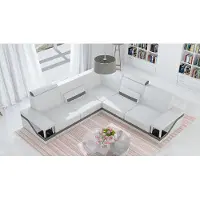 AEA Ledersofa Poster Eckgarnitur Sofas Leder Garnitur Eckcouch Sofa + USB