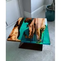 AEA Haute qualité Table basse de luxe Design Bois Marron Meubles Salon Tables basses