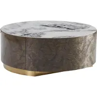 AEA Table basse Marron Marbre Salon Bois Nouveau Design Meubles Luxe Table