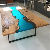 AEA Fluss Tische Esstisch Design Tisch Moderne Möbel 220x100 Epoxid Harz Ozean Meer