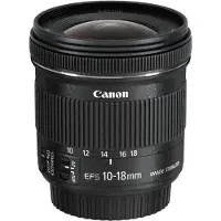 Canon EF-S 10-18mm F4.5-5.6 IS STM Ultraweitwinkel Objektiv (67mm Filtergewinde) schwarz (EF-S), Objectif, Noir