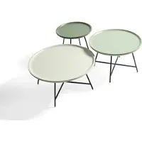 AEA Table basse en bois Set de 3 pièces Table basse designer Table de salon