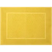 Eurofirany Badezimmerteppich aus Frottee-Baumwolle mit Zick-Zack-Muster, 50 x 70 cm (70 x 50 cm)