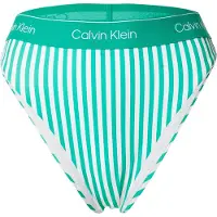Calvin Klein Swimwear Bas de bikini vert clair / blanc