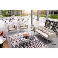 AEA Moderner Couchtisch aus MDF und Edelstahl in Holzoptik