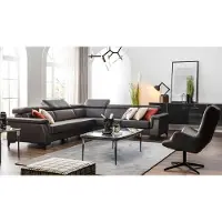 AEA Sofagarnitur Ecksofa L-Form Couch Sessel Möbel Bettfunktion Schwarz