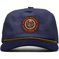 Prohibited Casquette 'Pmco' beige / bleu marine / jaune foncé / bordeaux