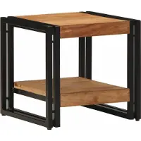 Syfax Table basse Marron 40 x 40 x 38 cm Bois d'Acacia Massif