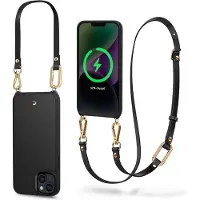 Spigen Classic Charm Mag Magsafe Iphone 14 Black (Apple iPhone 13, Apple iPhone 14), Coque pour téléphone portable, Noir