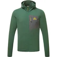 Mountain Equipment - Polaire stretch et légère zippée - Lumiko Hooded M Jacket Fern/Ombre pour Homme - Taille XL - Vert